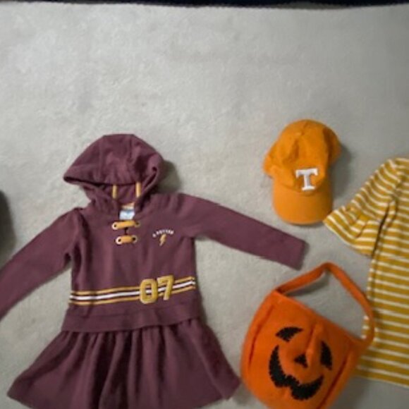 Size 3-4 T Harry Potter Costume , Old Navy Dress and Bongo Jean Jacket - Picture 2 of 5
